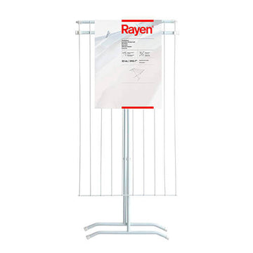 Tendedero plegable acero inoxidable blanco 1 m Rayen desc